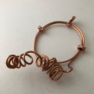 Copper Wire multi curly cue bangle